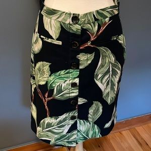 Ann Taylor jungle print pencil skirt